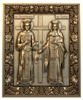 Icons (St. Helena and Constantine, IK_1439) 3D models for cnc